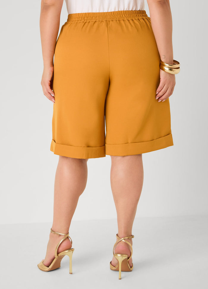 Cuffed Pull On Shorts