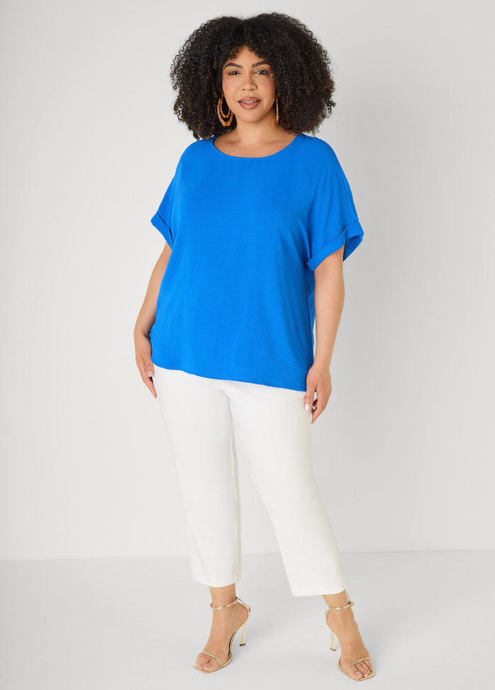 Cuffed Textured Top