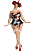 Dark Harlequin Halloween Costume