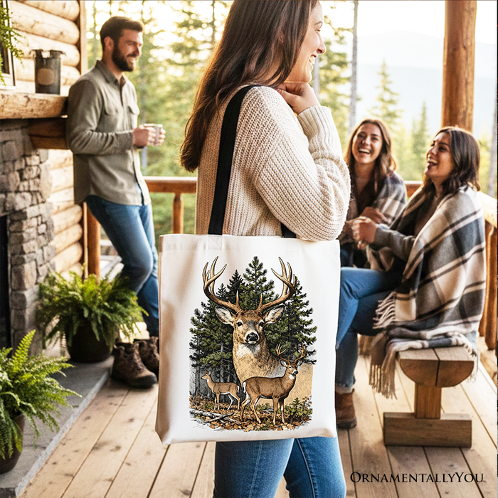 Deers Canvas Tote Bag