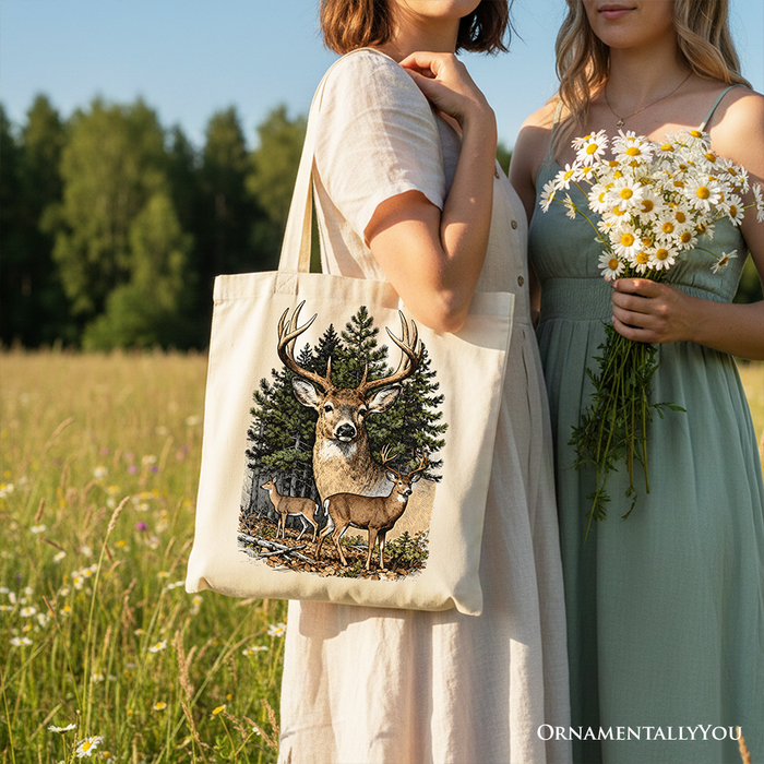 Deers Canvas Tote Bag