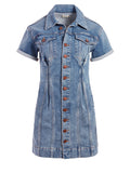 DENIM CORSET DRESS - NAUGHTY BUT NICE
