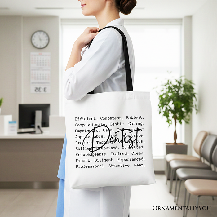 Dentist Definition Canvas Tote Bag