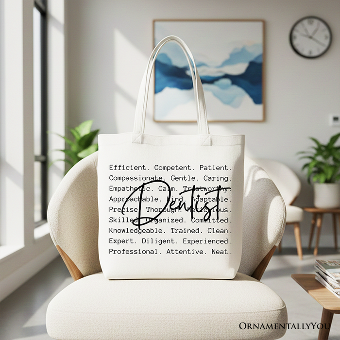 Dentist Definition Canvas Tote Bag