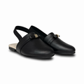 Don Louis Black Bow Sling Back