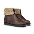 Don Louis Brown Fur Zipper Bootie