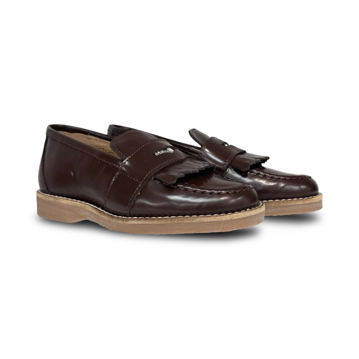 Don Louis Brown Penny Fringe Loafer