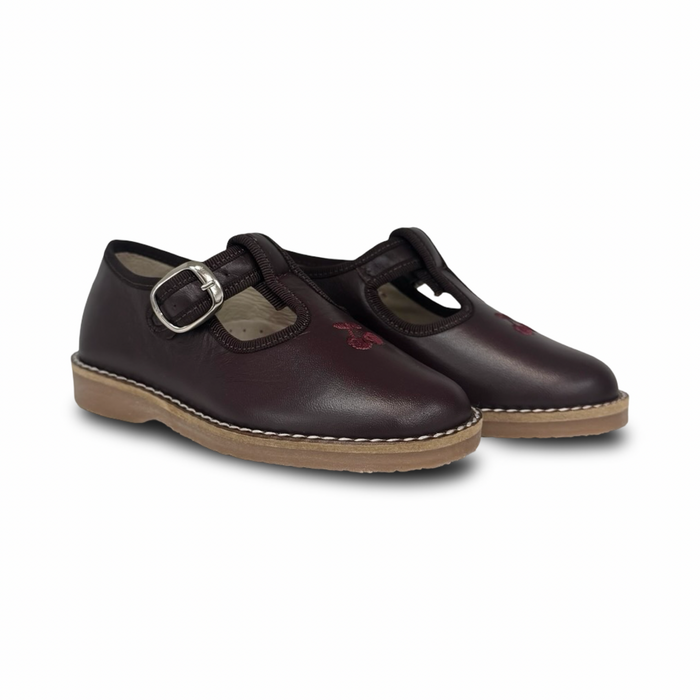 Don Louis Burgundy Cherry Embroidery T Bar