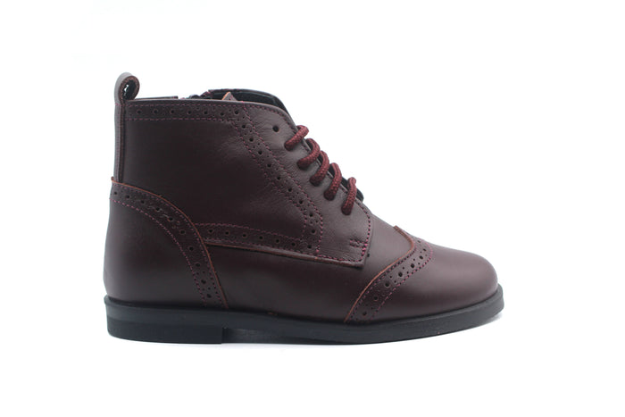 Don Louis Burgundy Wingtip Boot