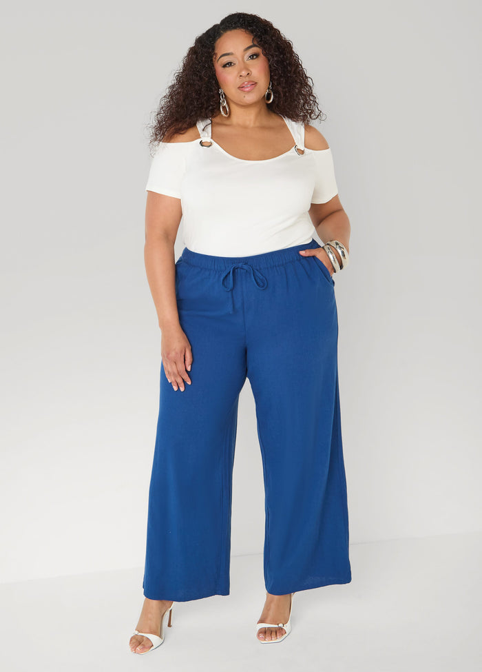 Plus Size Linen Pants Plus Size Everyday Linen Basic Trousers
