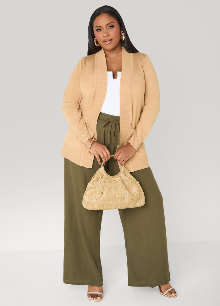 Plus Size Linen Pants Plus Size Everyday Linen Basic Trousers