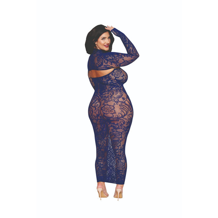 Dreamgirl Lace Shrug And Strapless Maxi Dress