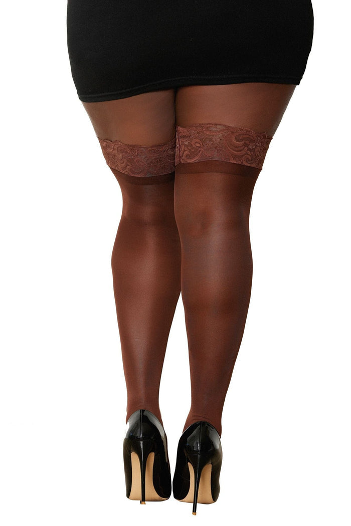 Dreamgirl Lace Trimmed Thigh Highs