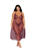 Dreamgirl Lingerie Gown And G String Set