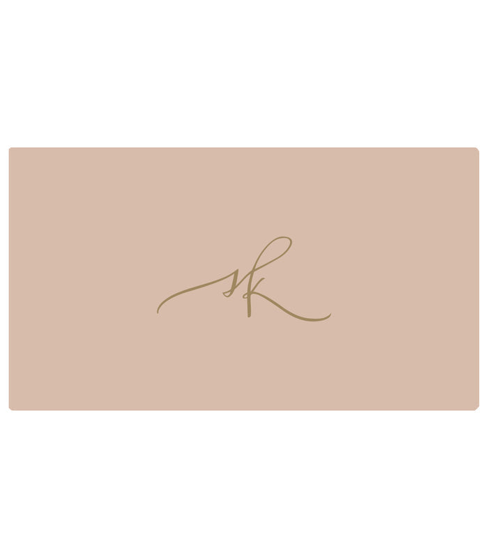 E-Gift Card by Sofia Kaman with beige card background and gold cursive signature