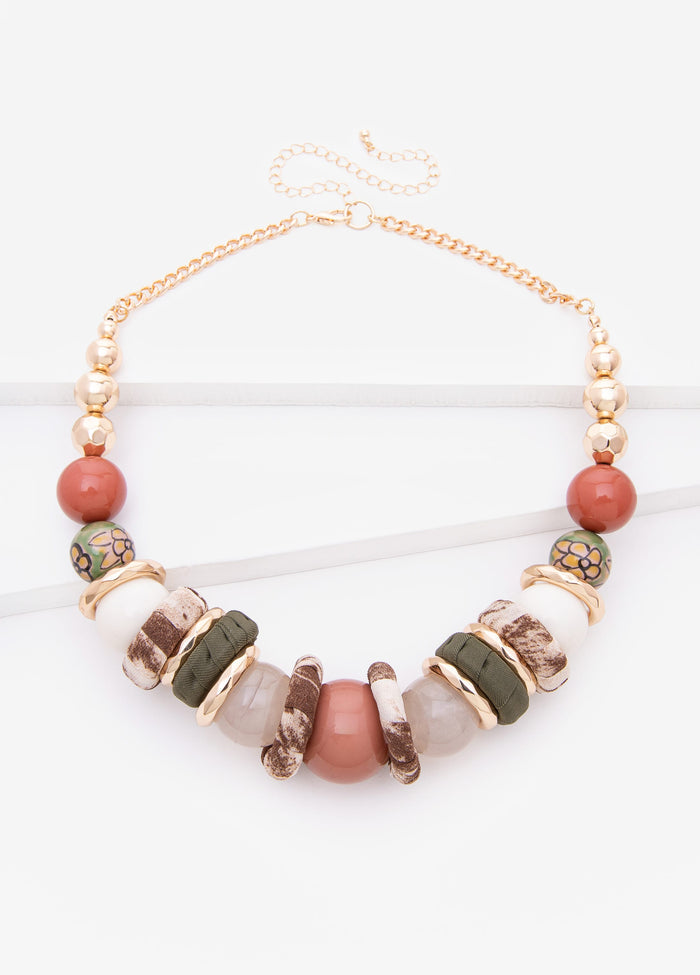 Embellished Beaded Necklace
