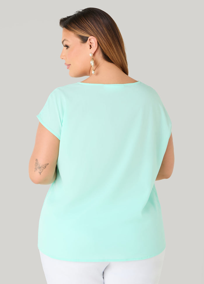 Embellished Crepe Top