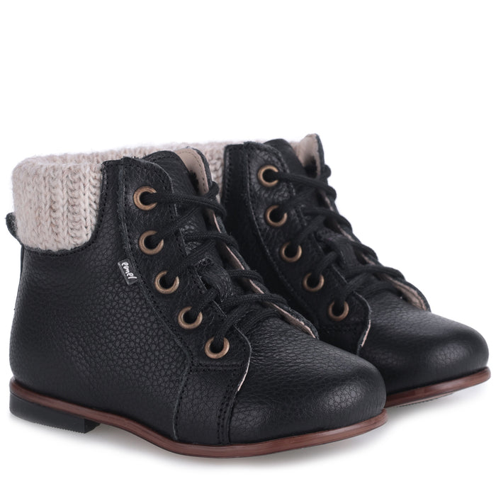 Emel Black Knit Top Bootie