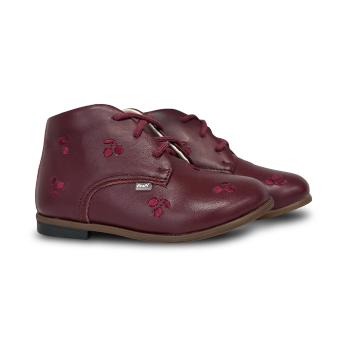 Emel Burgundy Cherries Bootie