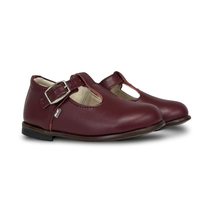 Emel Burgundy Heart T-Strap