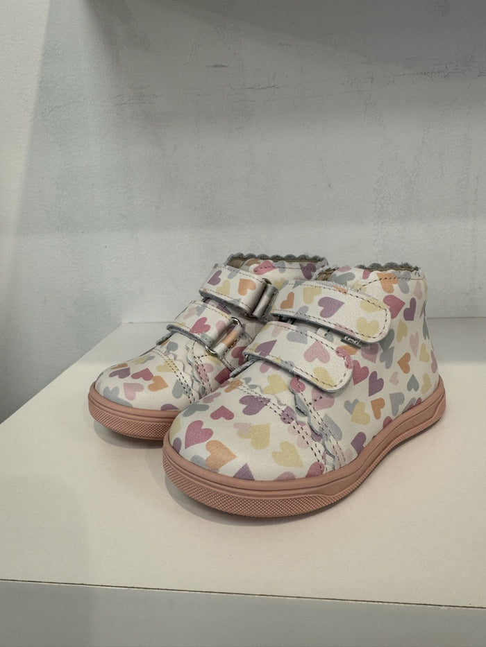 Emel Off White Pastel Hearts Sneaker