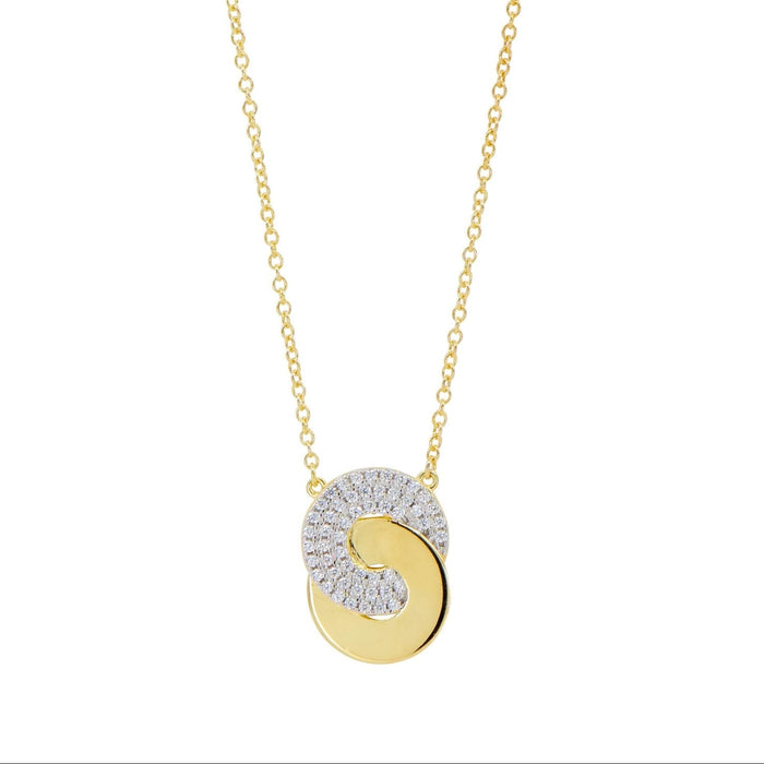 Eternity Knot Pavé Pendant Necklace - FREIDA ROTHMAN
