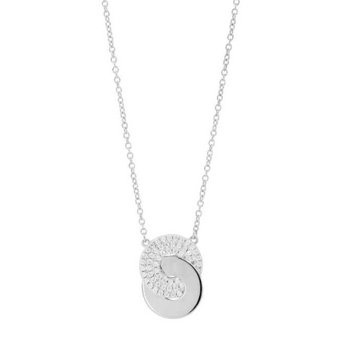 Eternity Knot Pavé Pendant Necklace