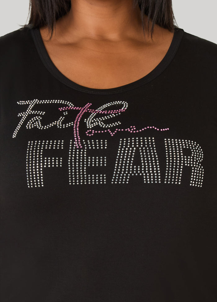 Faith Over Fear Crystal Tee
