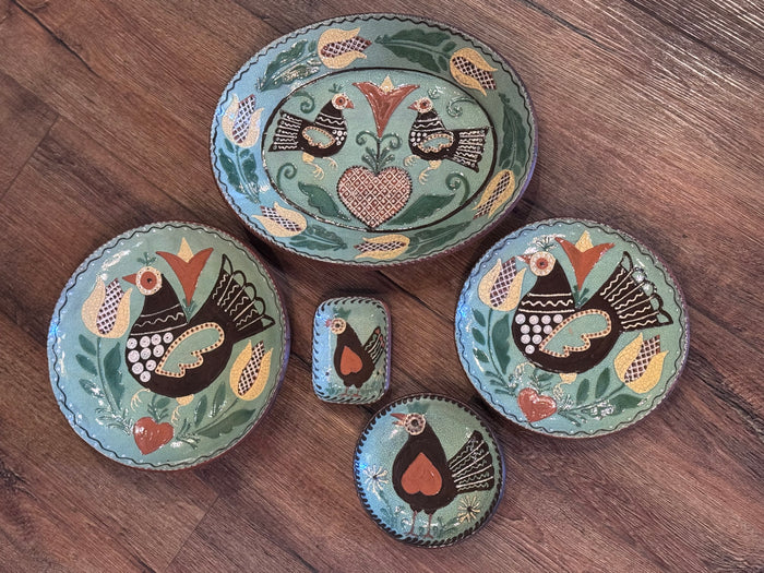Folk Art Rooster Collection David T Smtih