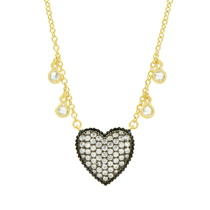 From the Heart Pavé Necklace - FREIDA ROTHMAN