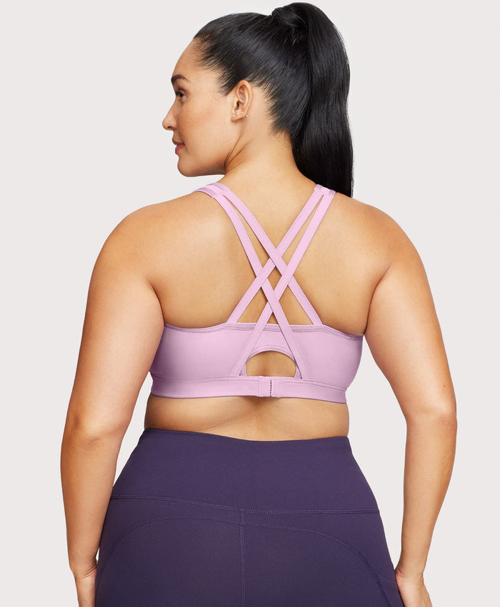 Front-Closure Zip Up Sports Bra