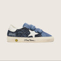Golden Goose Blue Suede Glitter Sneaker