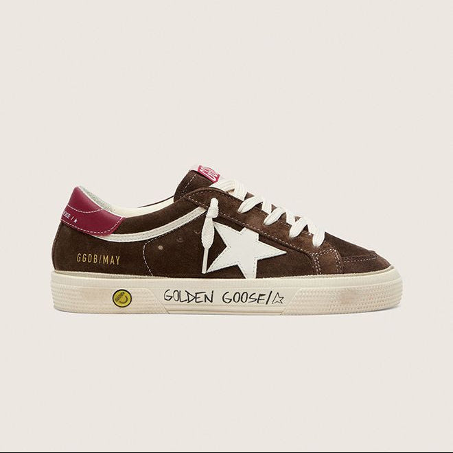 Golden Goose Brown White Red Sneaker