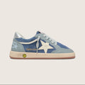 Golden Goose Denim Blue White Silver Sneaker