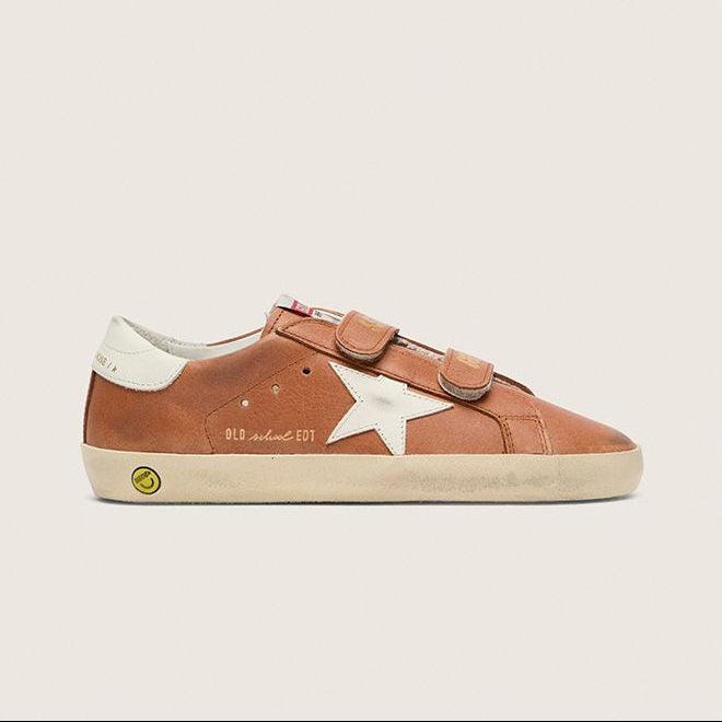 Golden Goose Leather Brown Cream Sneaker