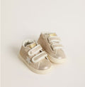 Golden Goose Sand White Laminted Sneaker