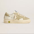 Golden Goose White Beige Green Sneaker