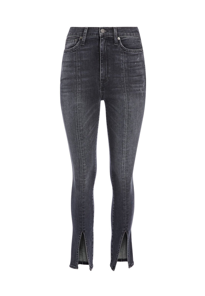 GOOD HIGHRISE SKINNY W FRNT SL - BLACK MAGIC