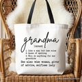 Grandma Definition Canvas Tote Bag