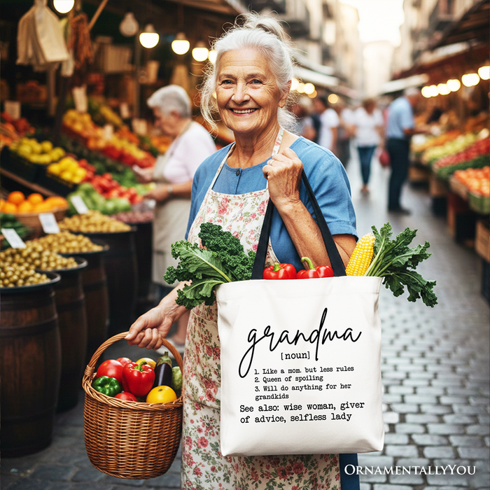 Grandma Definition Canvas Tote Bag