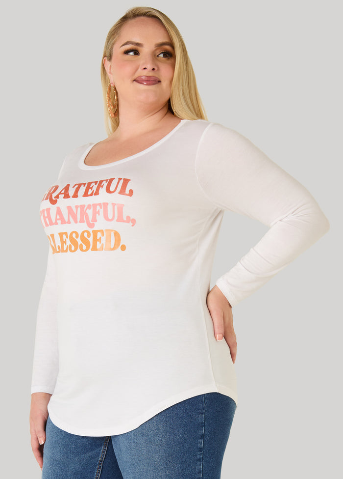 Grateful Thankful Graphic Tee