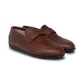 Gravitas Brown Pebbled Loafer