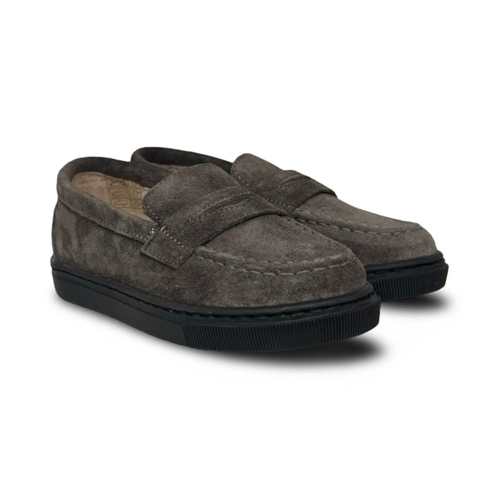 Gravitas Gray Suede Penny Loafer