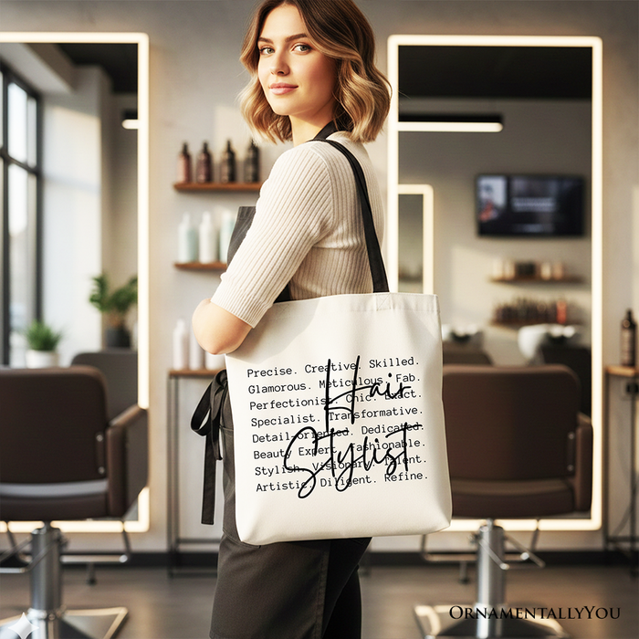 Hair Stylist Definition Canvas Tote Bag