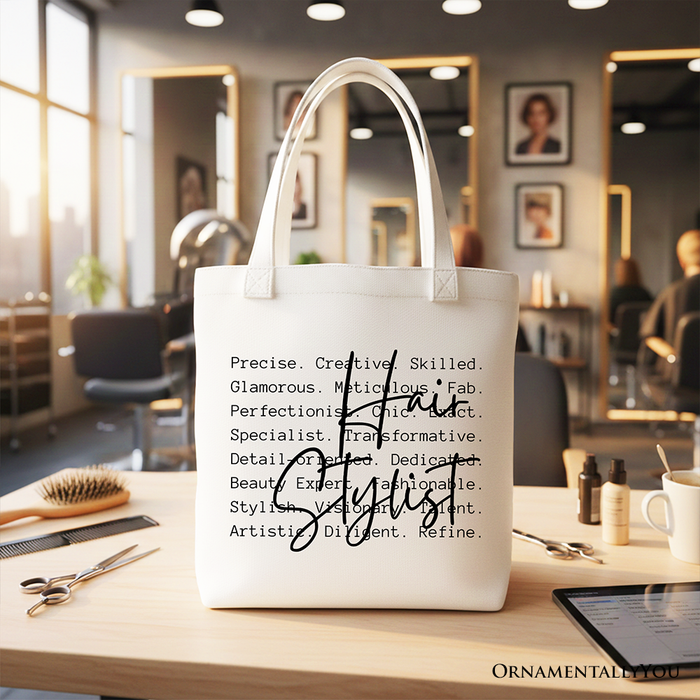 Hair Stylist Definition Canvas Tote Bag