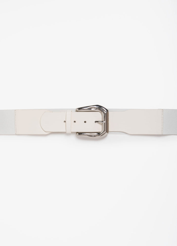 Hammered Buckle Stretch Belt