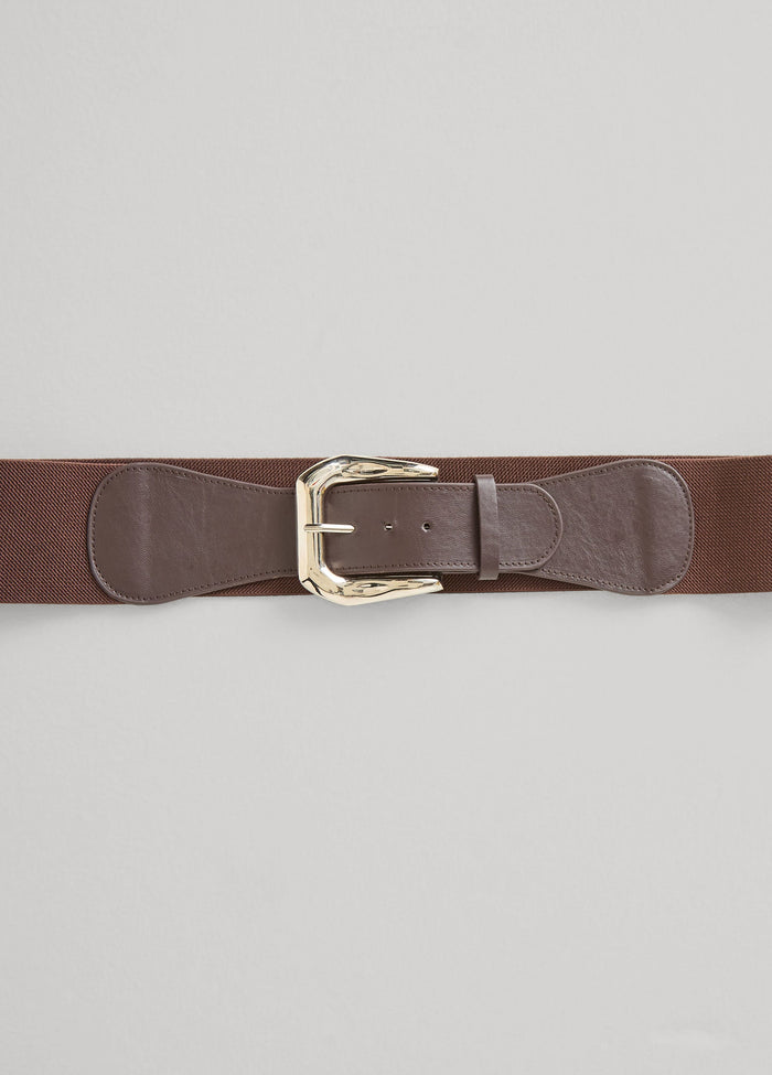 Hammered Silver Buckle Belt