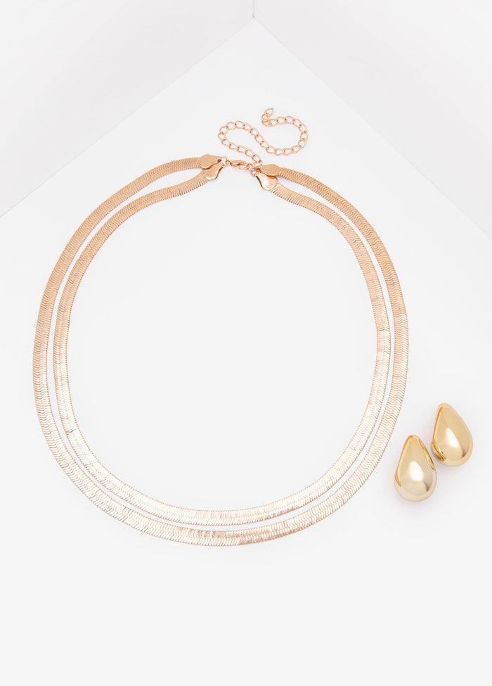 Herringbone Necklace Set