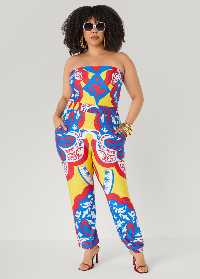 High Rise Printed Joggers