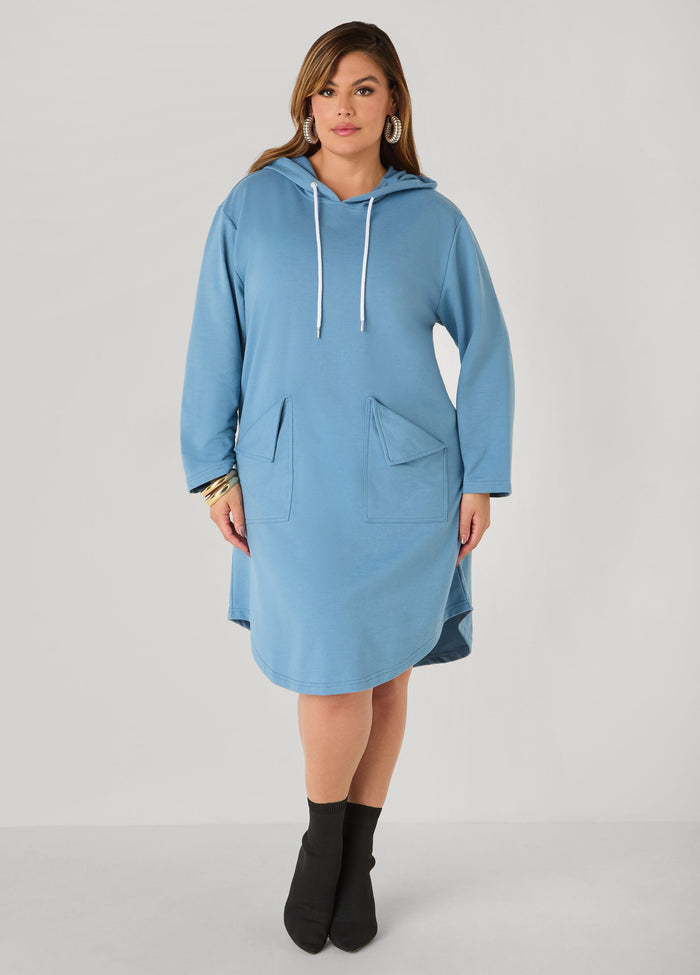 Hooded French Terry Sneaker Dress